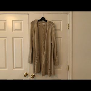 Chico’s cardigan...size 3...gold...good condition